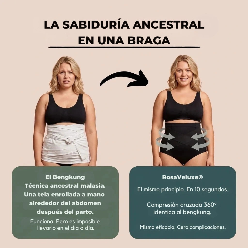 RosaVeluxe® — Braga Moldeadora Postparto 360°