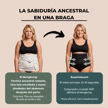 RosaVeluxe® — Braga Moldeadora Postparto 360°