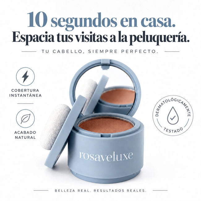 Polvo Capilar 3 en 1: Canas, Raíces y Densidad al Instante