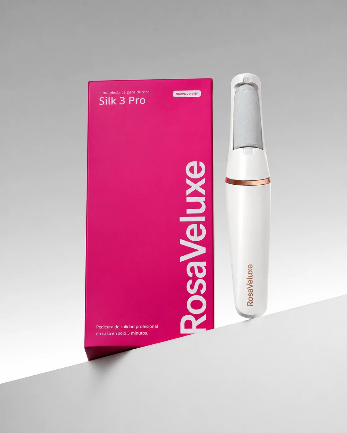 RosaVeluxe® Silk 3 Pro – Lima Eléctrica para Pies