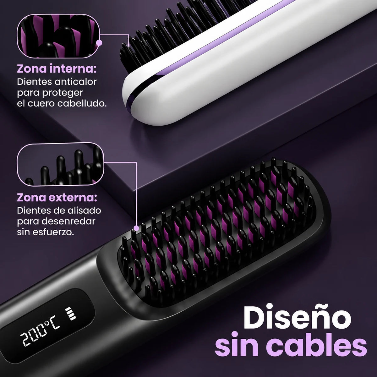 ShortHair Pro – Cepillo Térmico para Cabello Corto y Fino