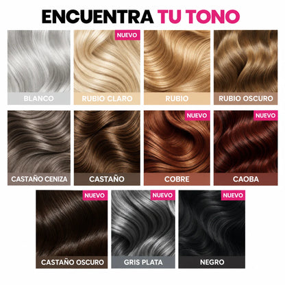 Polvo Capilar 3 en 1: Canas, Raíces y Densidad al Instante